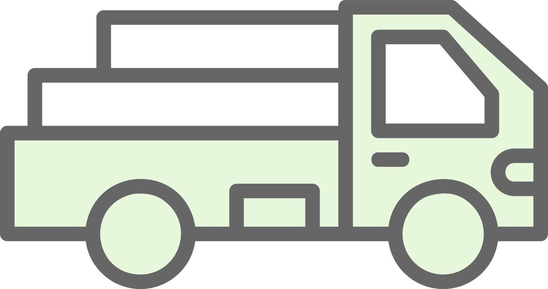 Pickup Truck Vector Icon Design