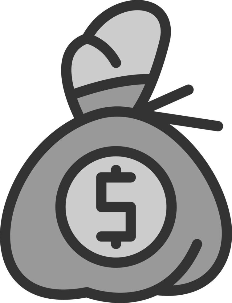 Money Bag Vector Icon Design