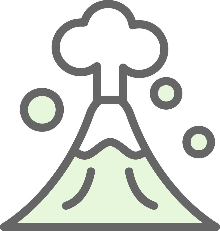 Volcano Vector Icon Design