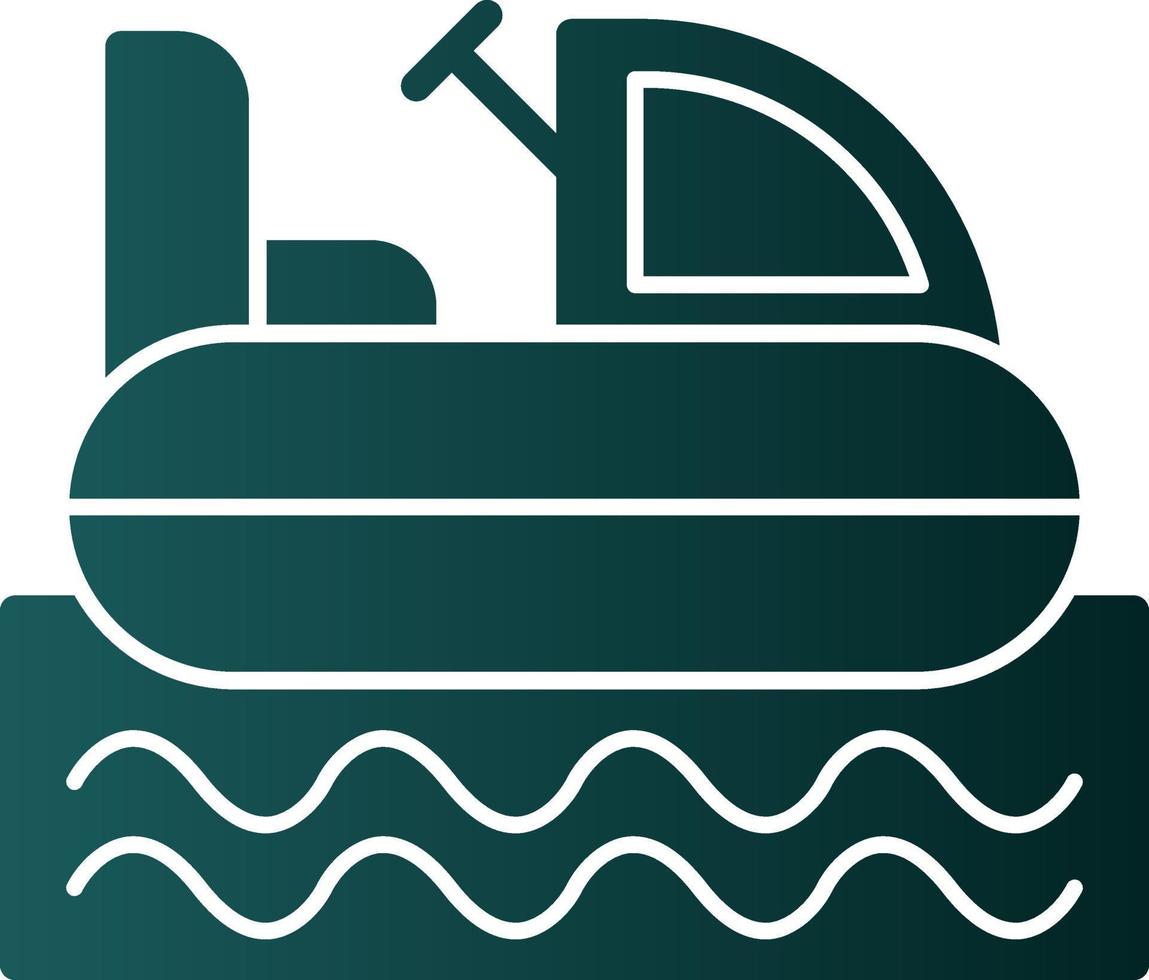 Bumper Boat Vector Icon Design