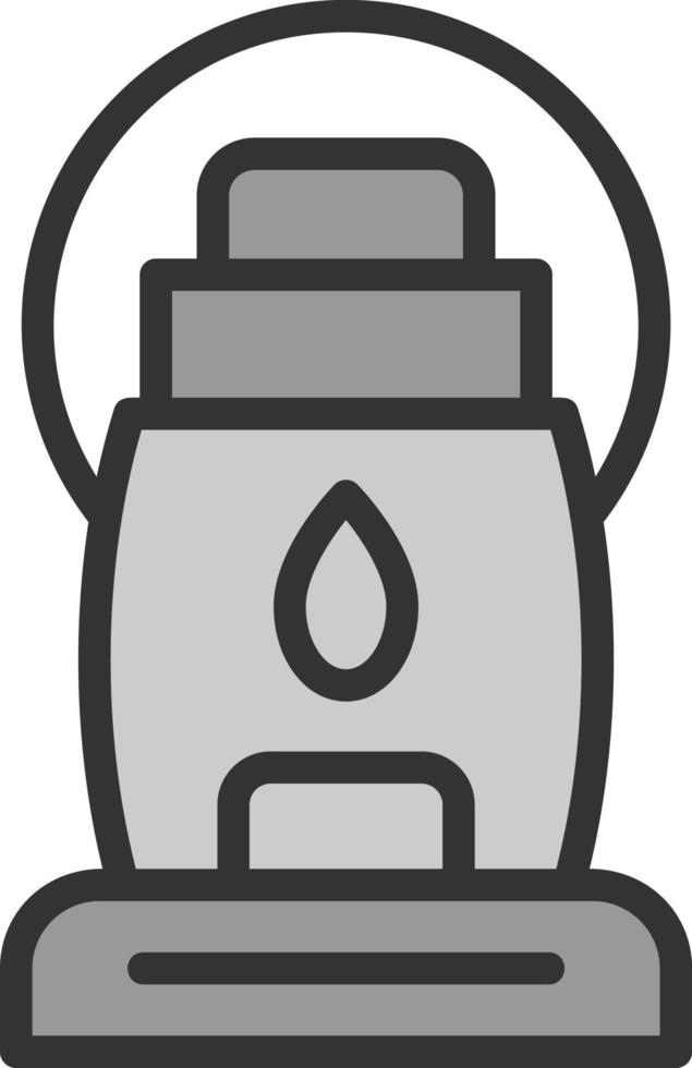 Oil Lamp Vector Icon Design