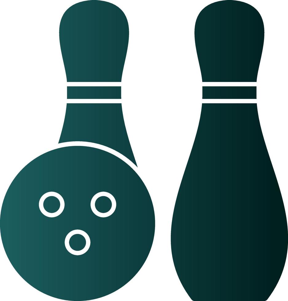 diseño de icono de vector de bolos