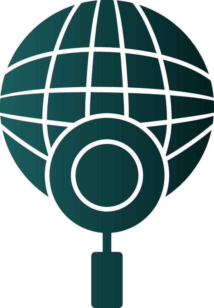 Global Search Vector Icon Design
