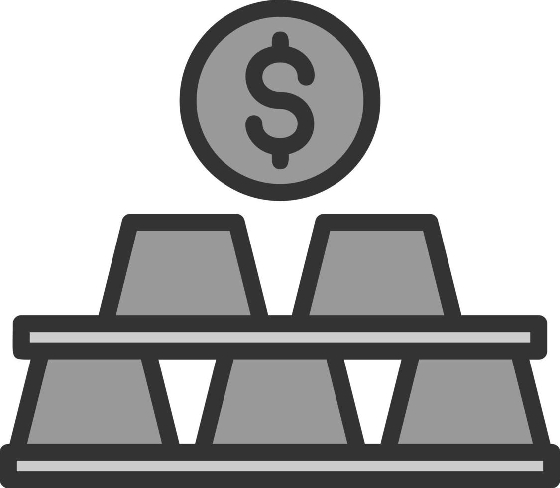 Gold Stack Vector Icon Design