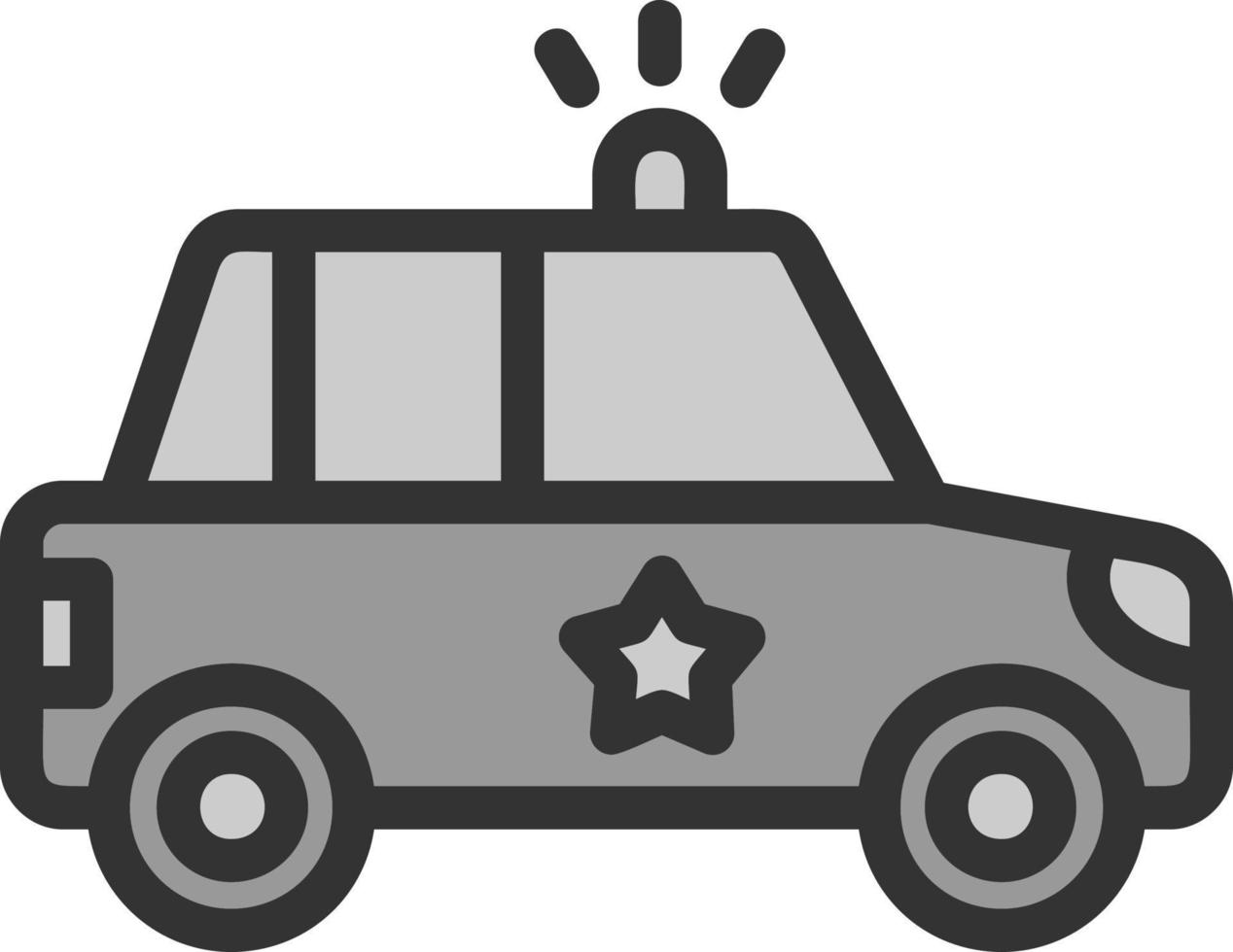 Police Car Vector Icon Design