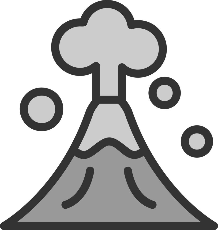 Volcano Vector Icon Design