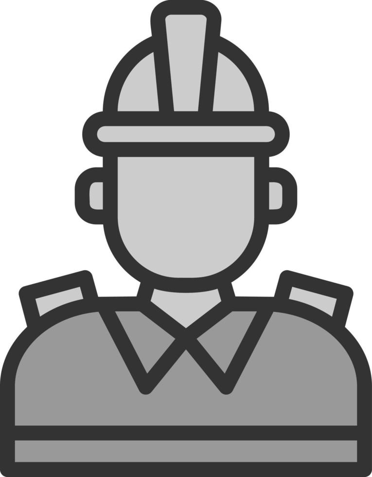 Firefighter Vector Icon Design