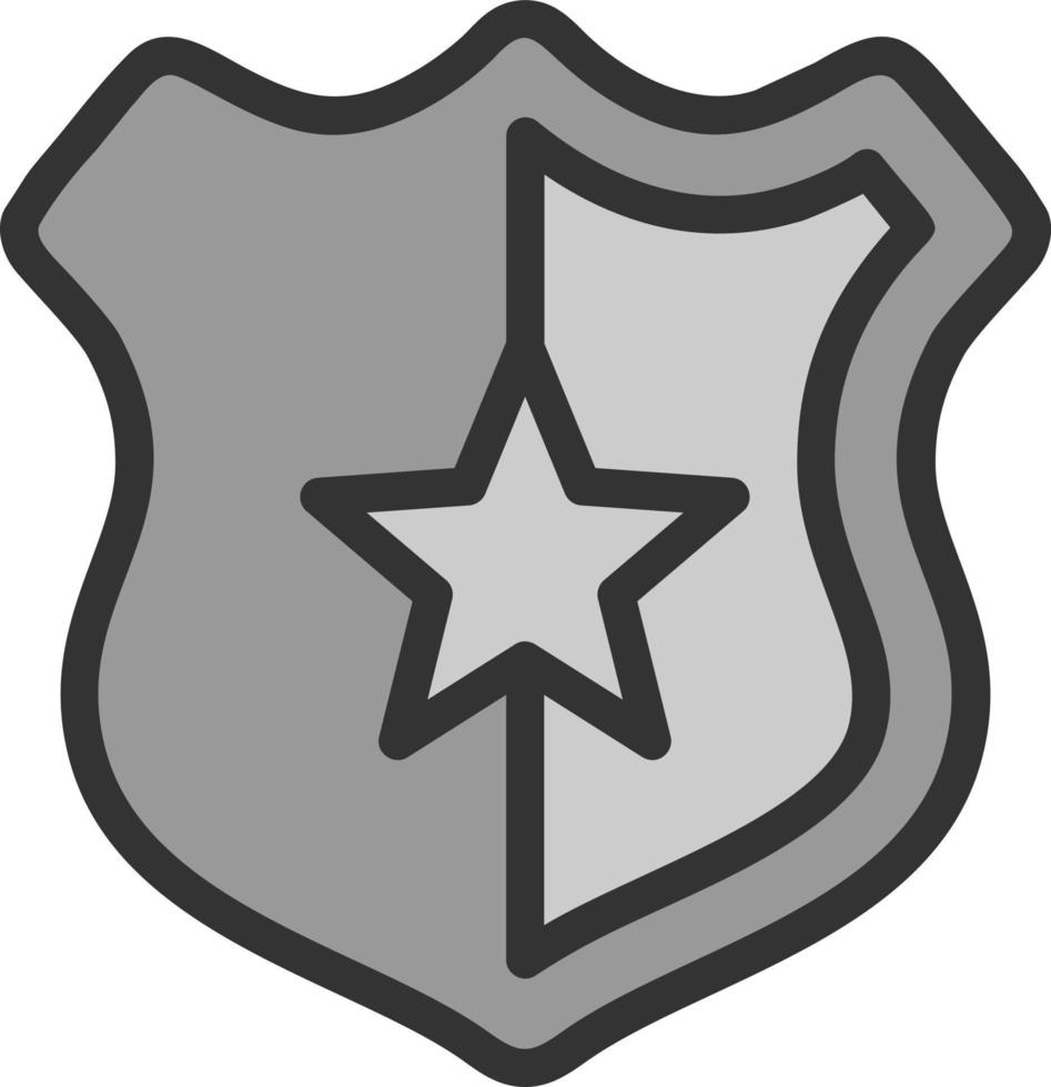 Police Badge Vector Icon Design