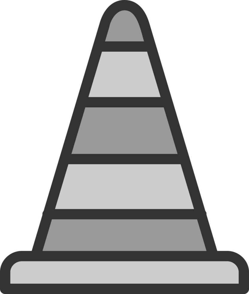 Traffic Cone Vector Icon Design