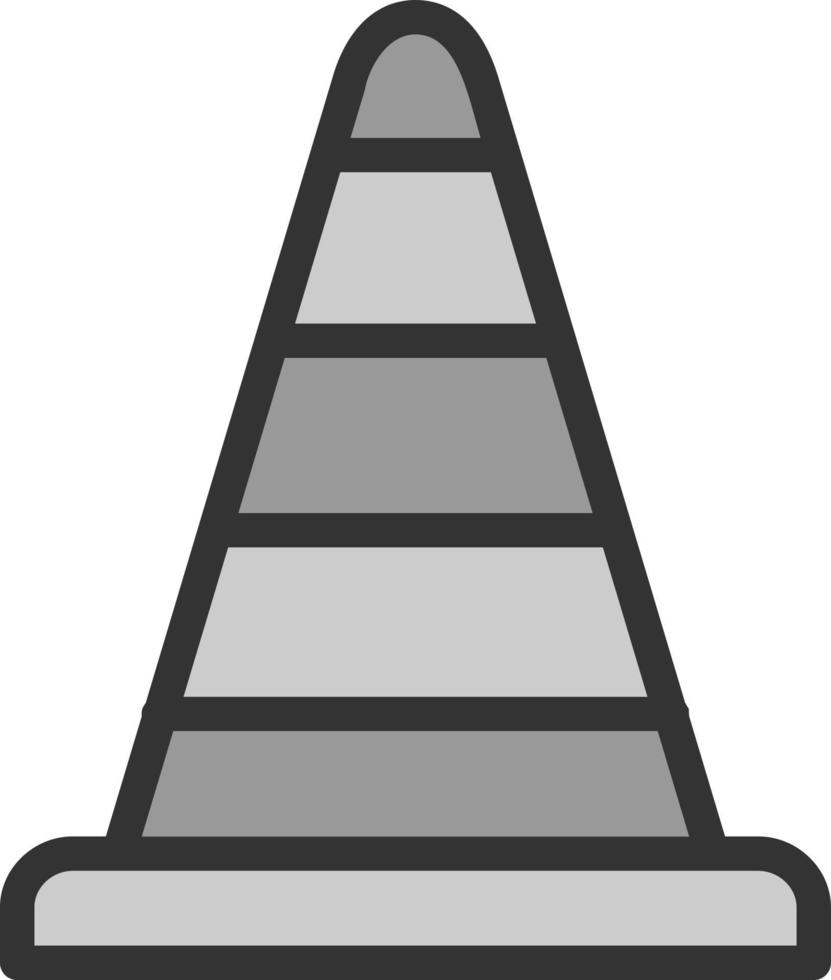 Traffic Cone Vector Icon Design