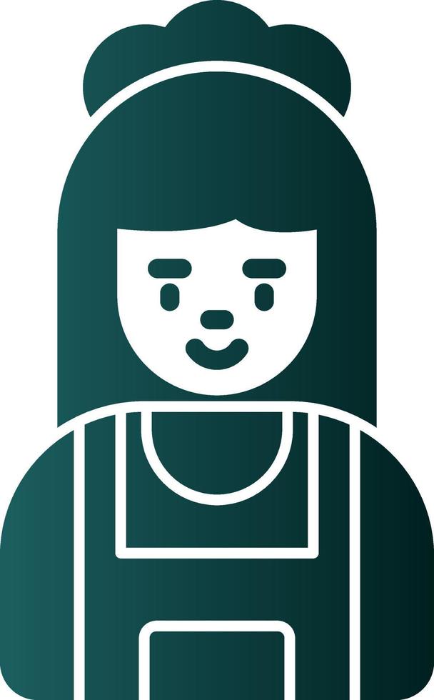 Maid Vector Icon Design