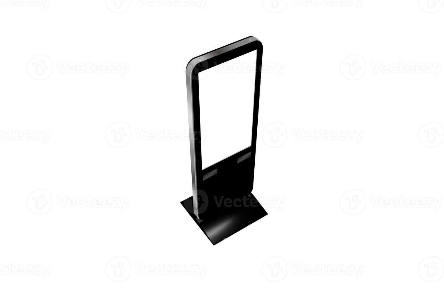 Scent Diffuser Digital Display with big screen and speakers on a white Isolated Background photo