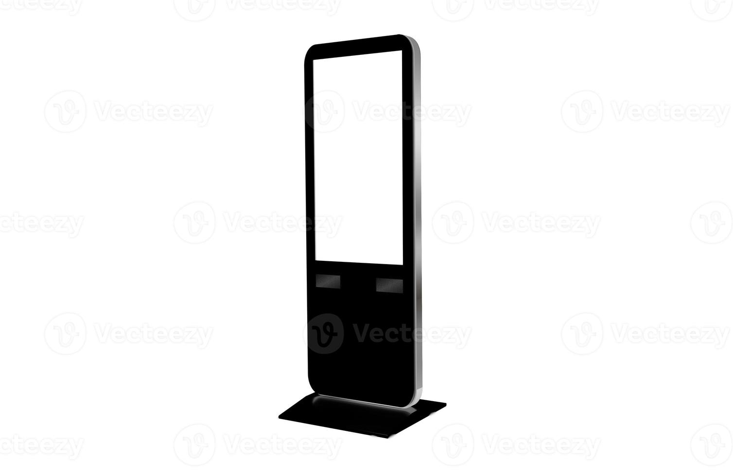 Scent Diffuser Digital Display with big screen and speakers on a white Isolated Background photo