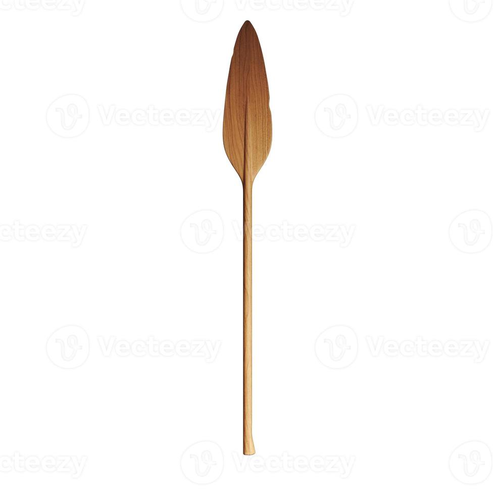 Wood Spear Isolated in a white background photo