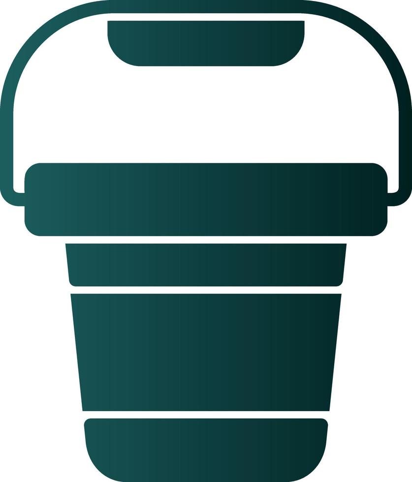 Pail Vector Icon Design