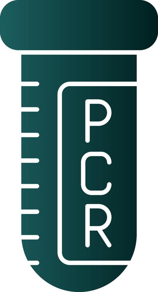 diseño de icono de vector de prueba pcr