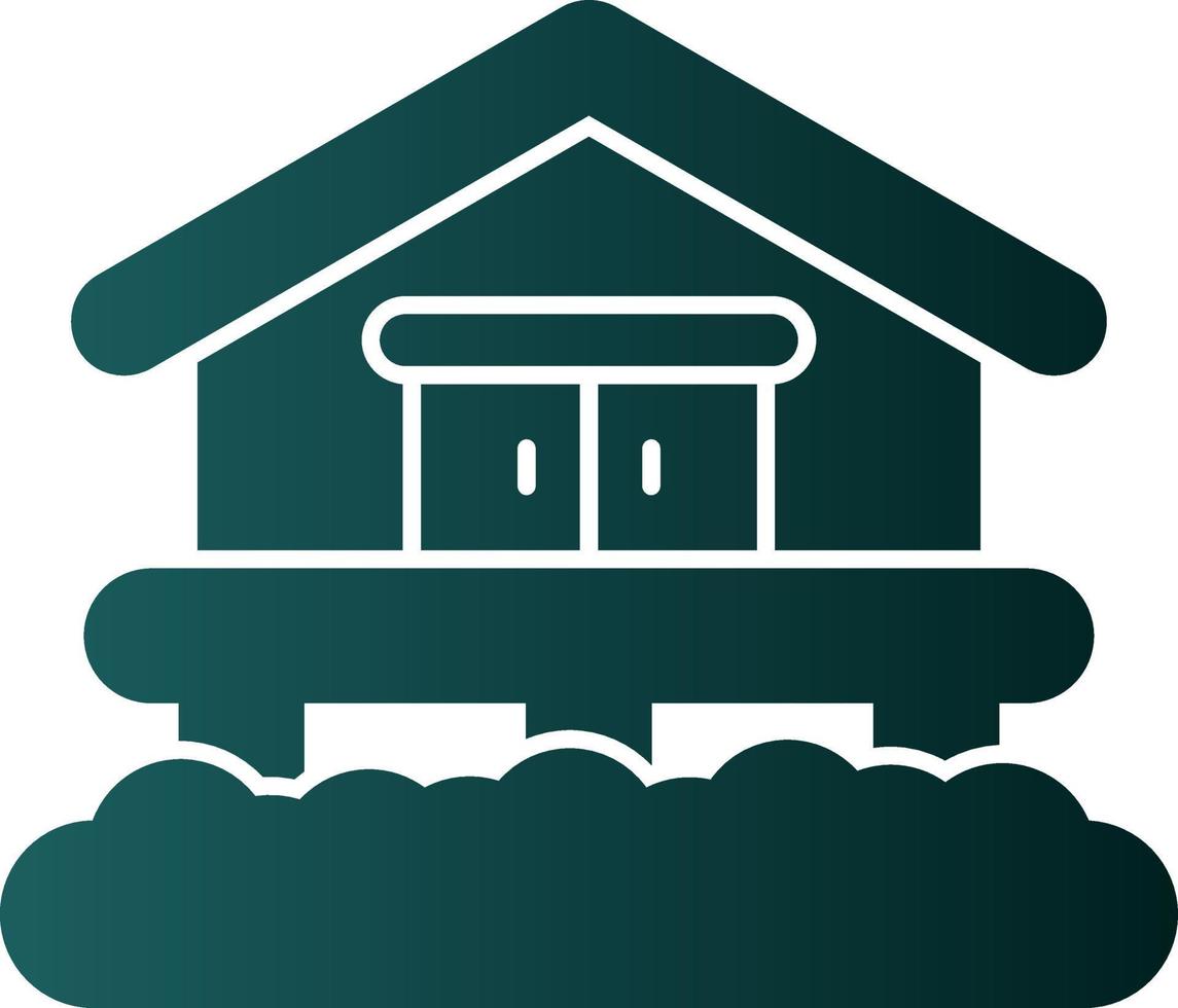Ski Resort Vector Icon Design