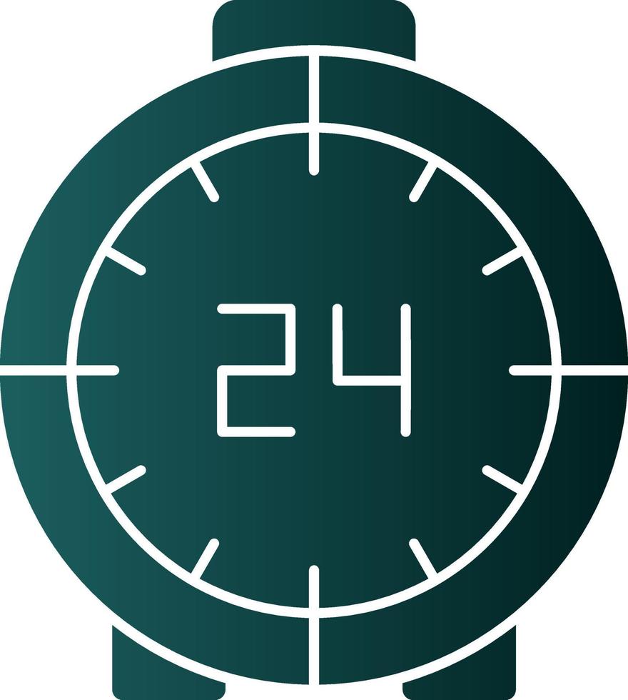 24 Hours Vector Icon Design