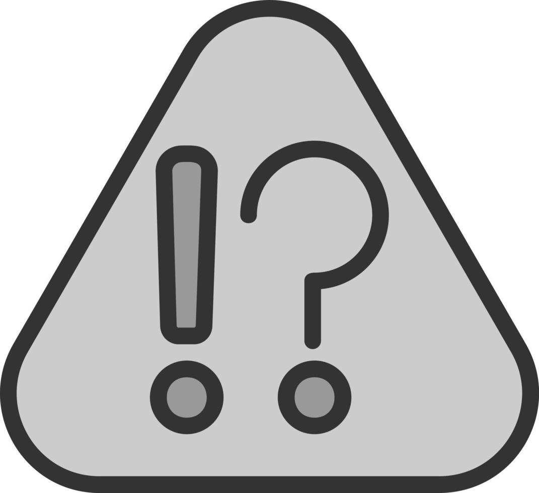 Exclamation Mark Vector Icon Design