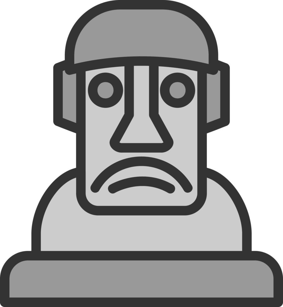 diseño de icono de vector moai