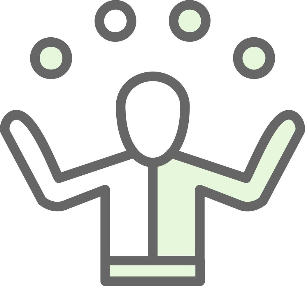 Juggling Vector Icon Design