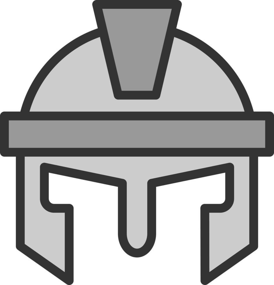 Roman Helmet Vector Icon Design