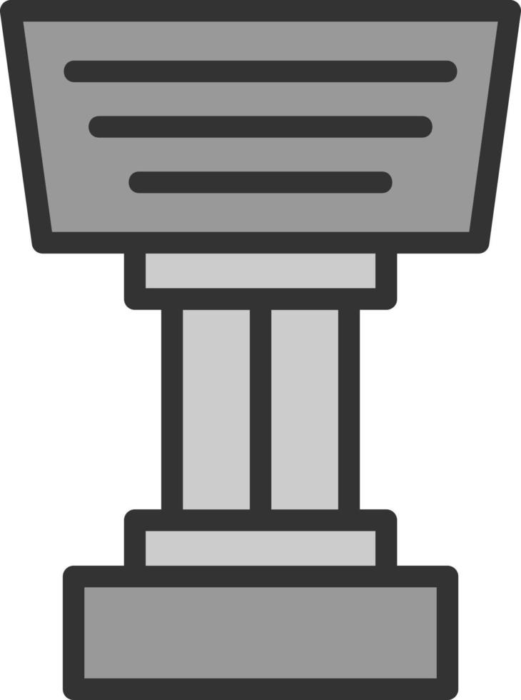 Stand Vector Icon Design