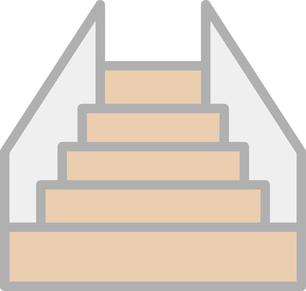 Stair Vector Icon Design