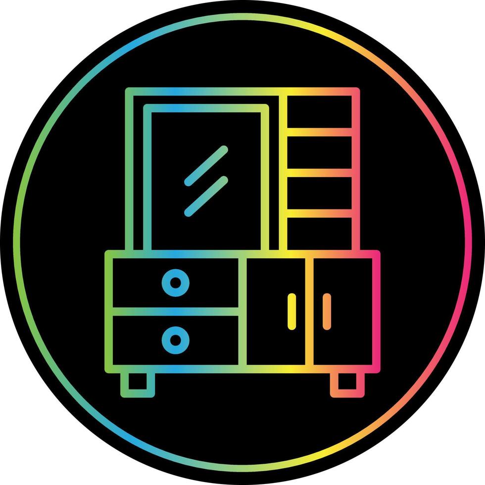 Dressing Table Vector Icon Design