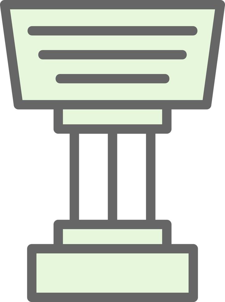 Stand Vector Icon Design