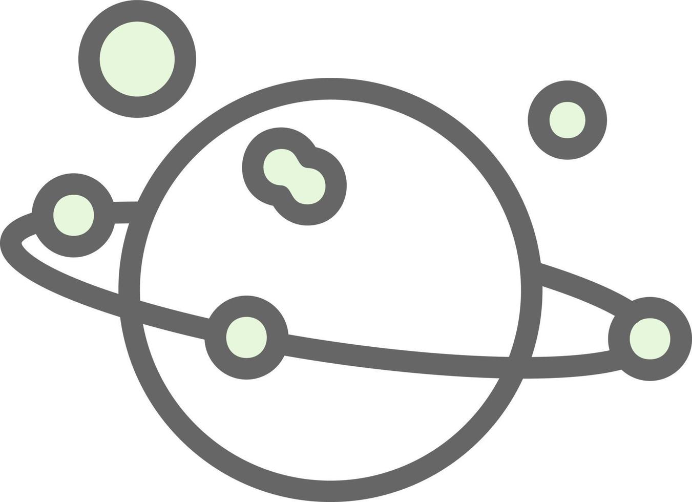 diseño de icono de vector de sistema solar