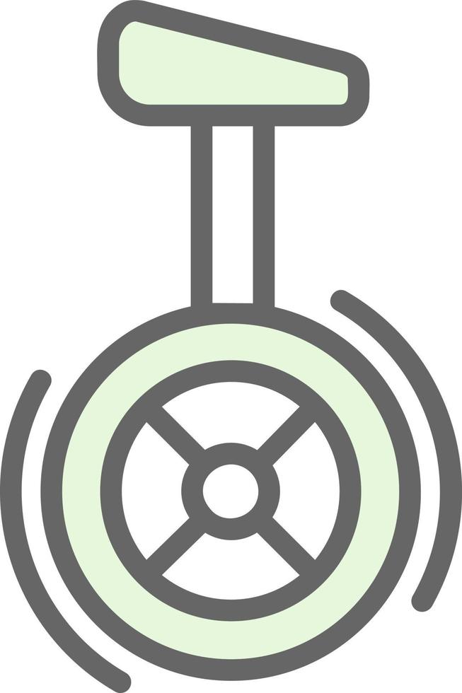 Unicycle Vector Icon Design