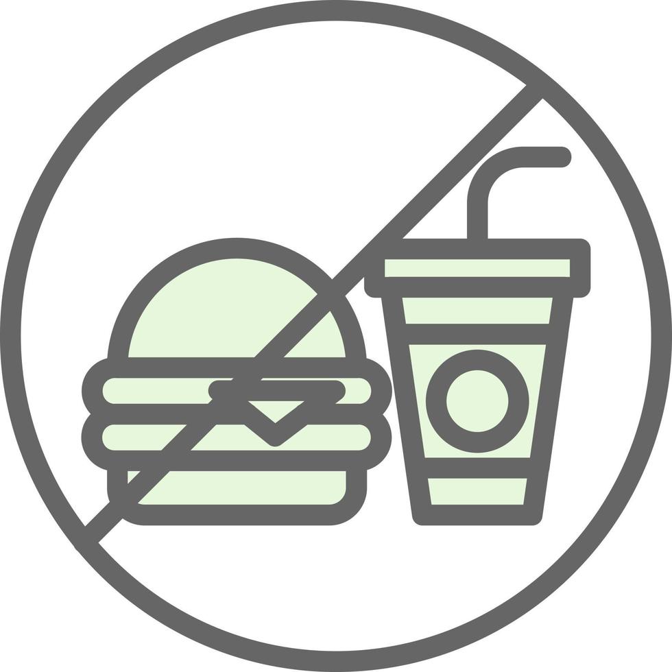 No Food Vector Icon Design
