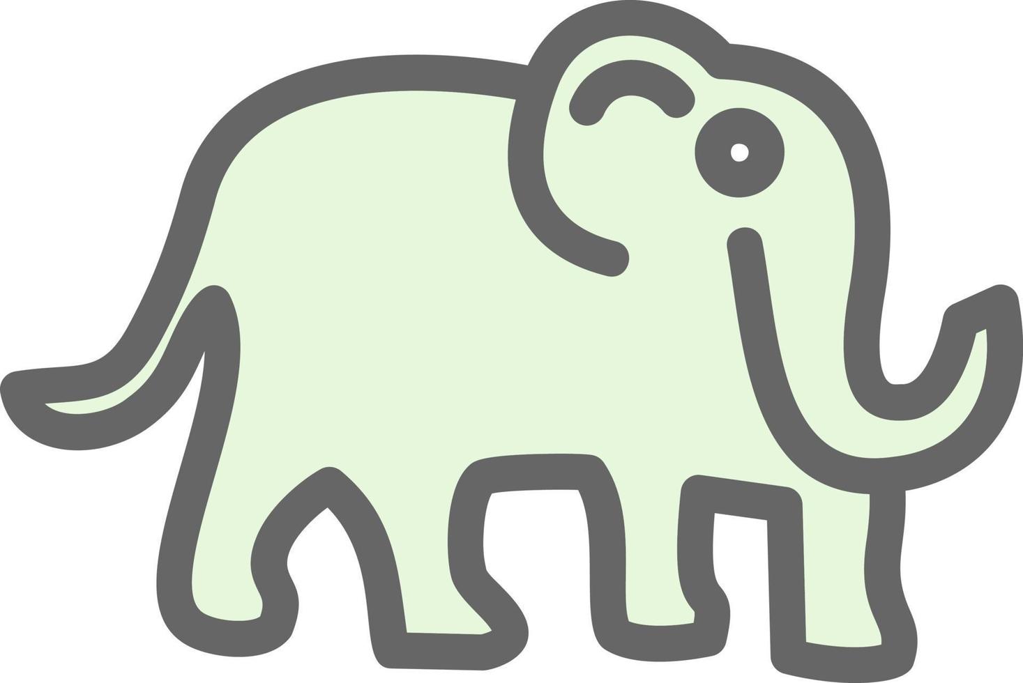 diseño de icono de vector de mamut