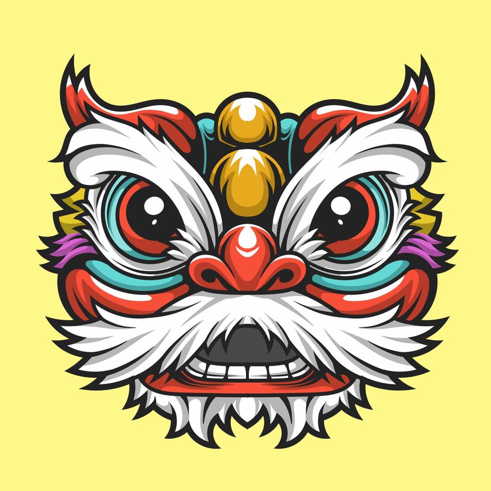 Premium Barongsai design, vector design and logo design, suitable for cinese new year