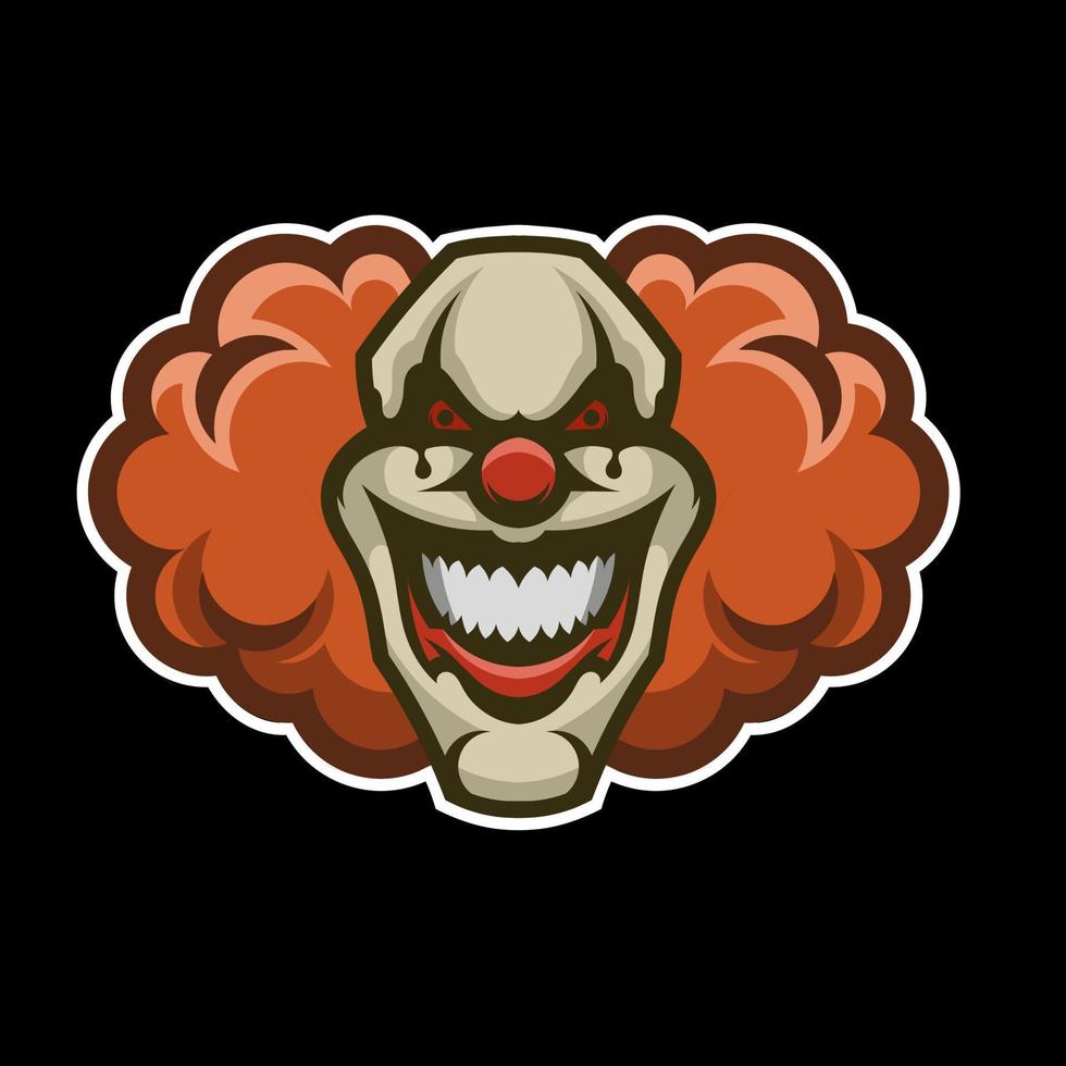 Clown esport logo, vector design and esport logo, suitable for esport, sport and anything related with this design