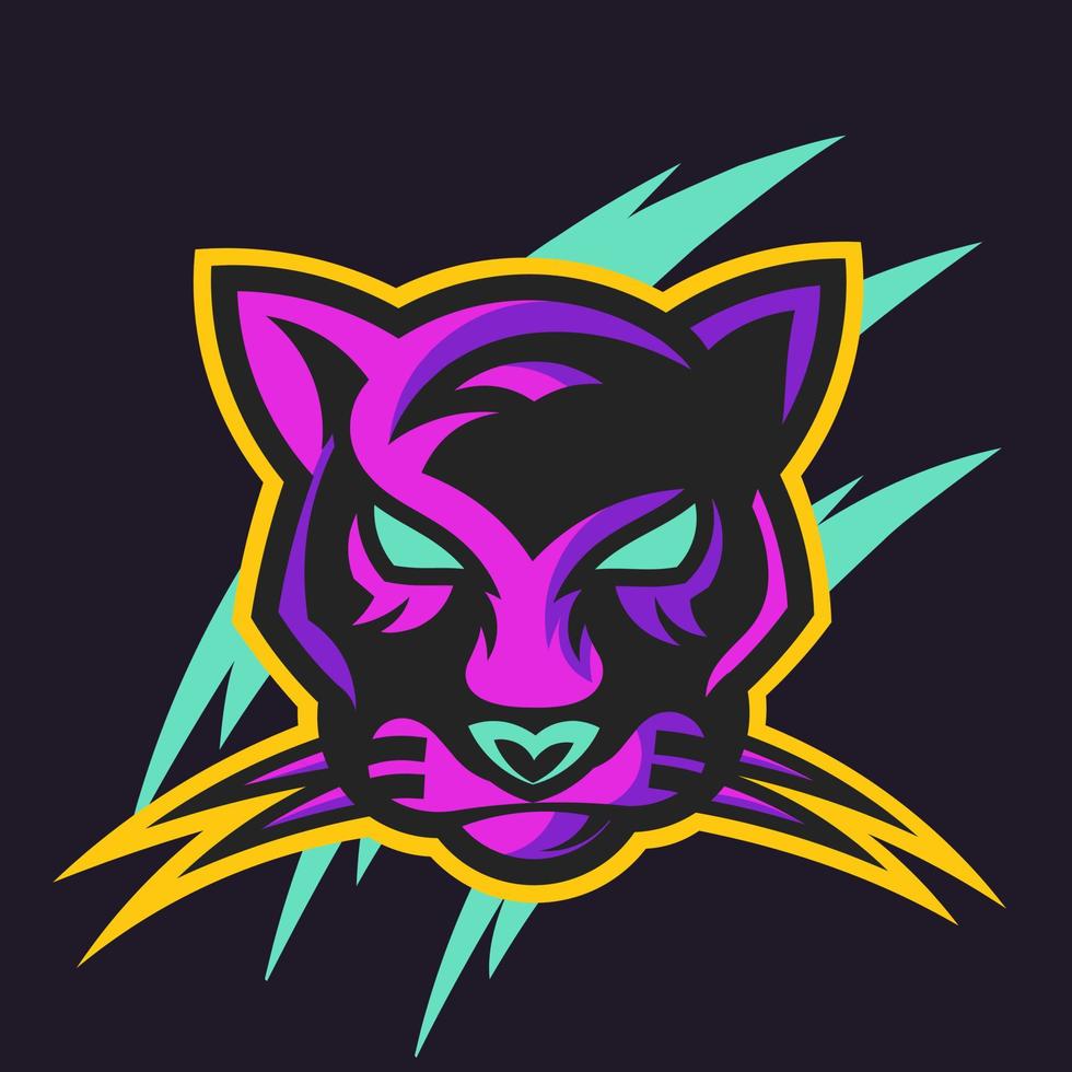 Panther esport logo, vector design and esport logo, suitable for esport, sport and anything related with this design