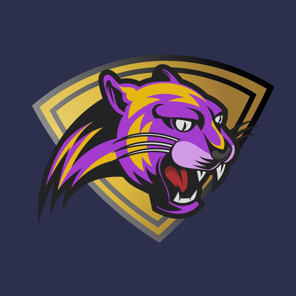 Panther esport logo, vector design and esport logo, suitable for esport, sport and anything related with this design