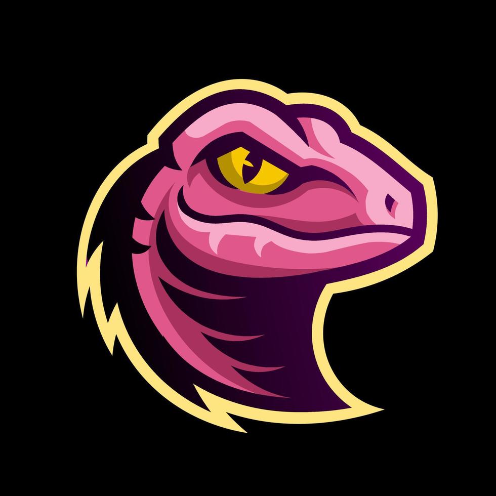 logotipo de raptor esport, diseño vectorial y logotipo de esport, adecuado para esport, deporte y todo lo relacionado con este diseño vector