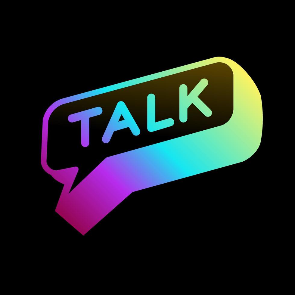 Talk Logo design. vector design and company logo, suitable for your business