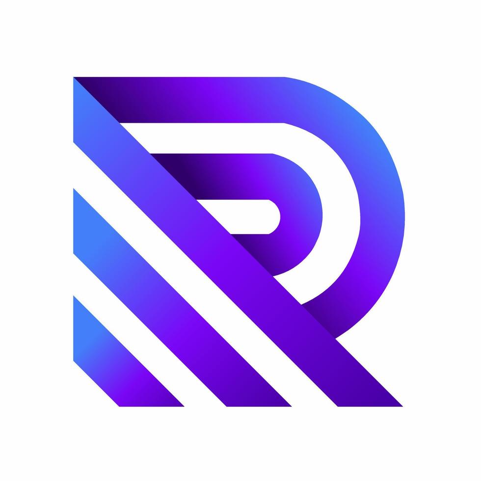 diseño del logotipo de la letra r. diseño vectorial y logotipo de la empresa, adecuado para su negocio vector