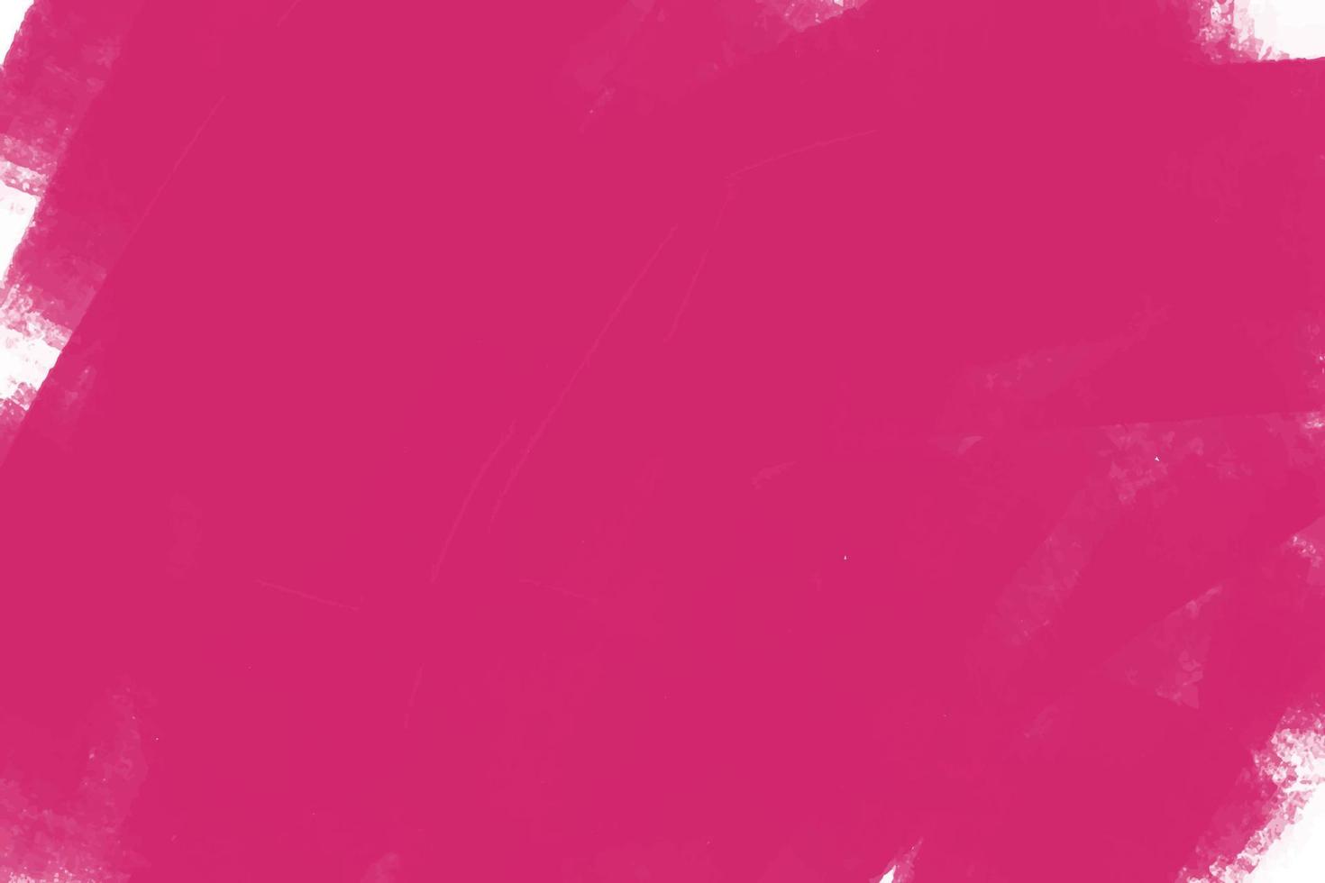 Bright pink background with paint strokes on canvas, abstract vector