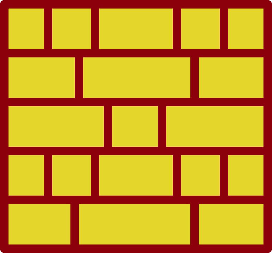 Brick Wall Vector Icon Design