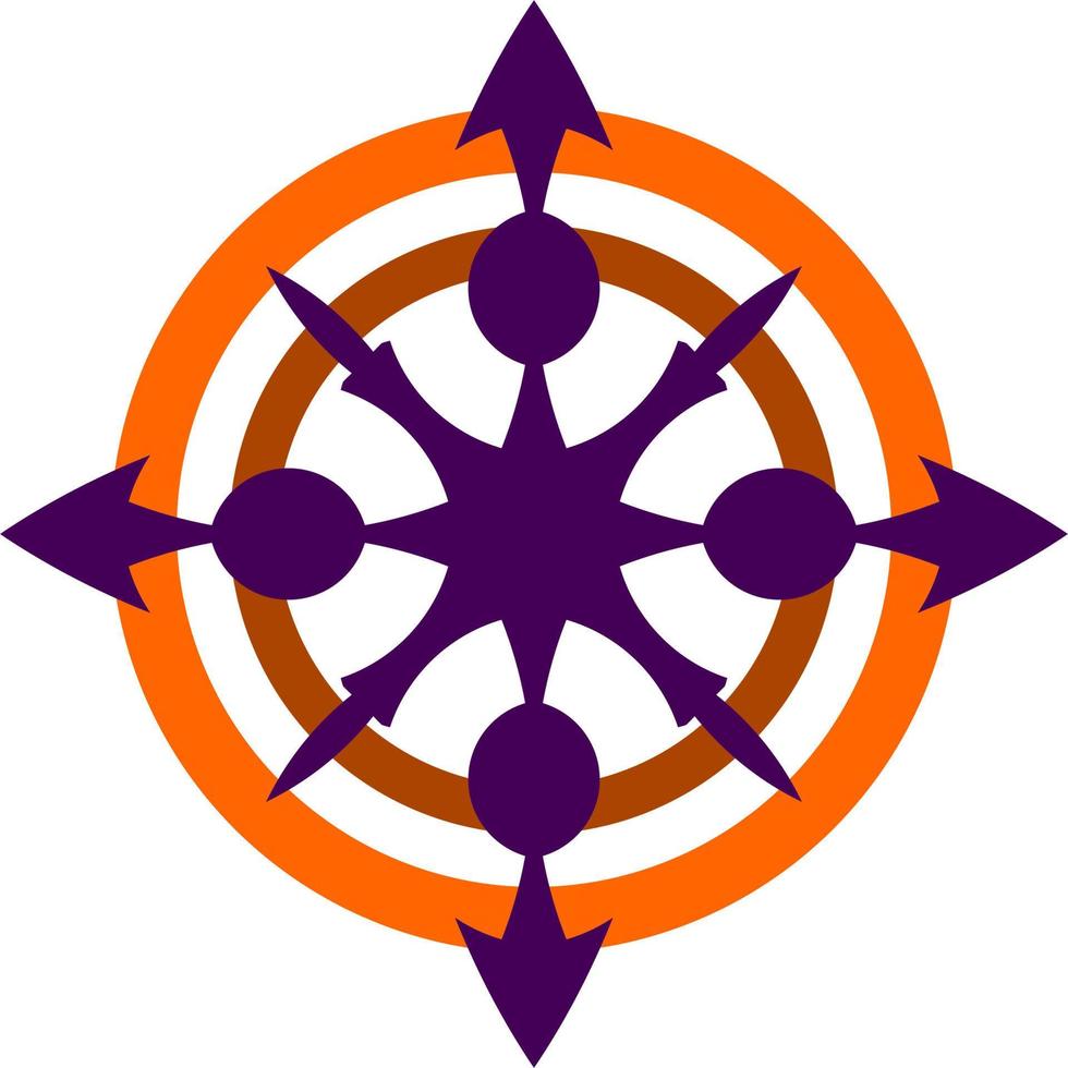The illustrations and clipart. logo design. arrow symbol with a circle vector