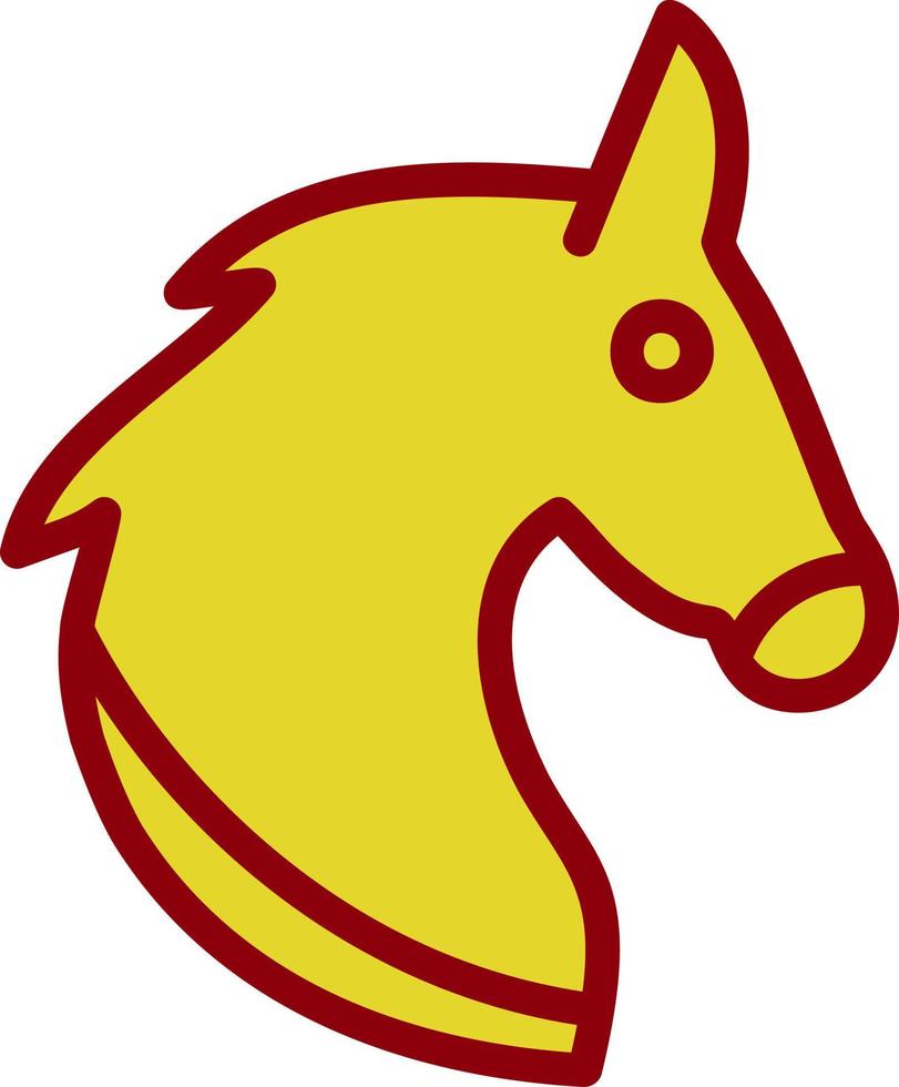 diseño de icono de vector de caballo