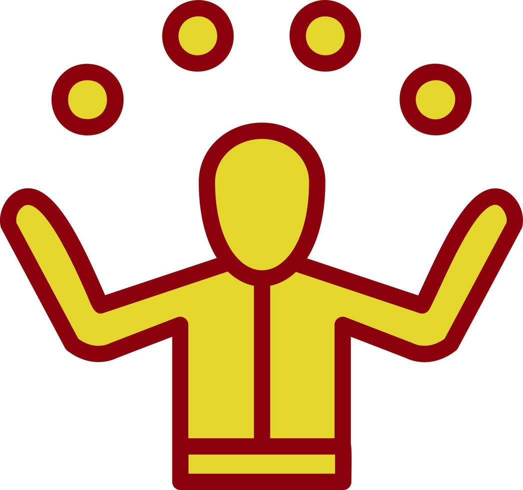 Juggling Vector Icon Design