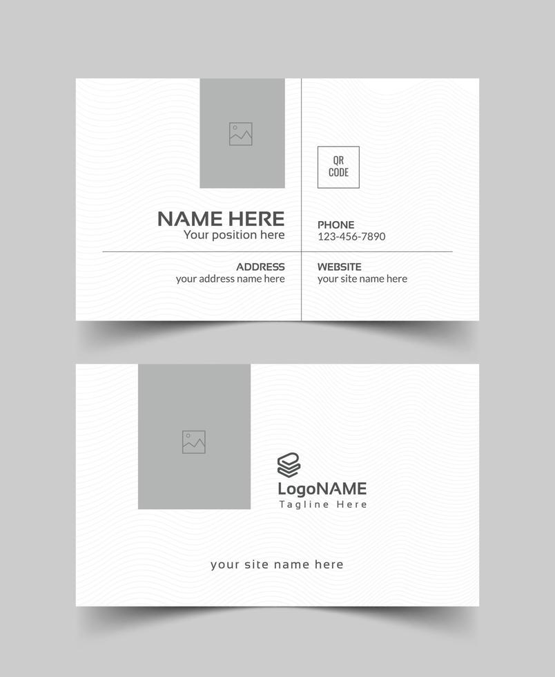 Modern Business Cards Template, Vector Business Card