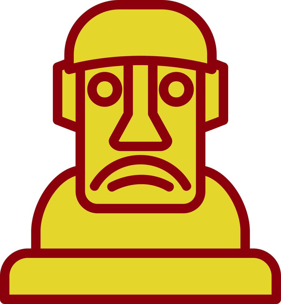 diseño de icono de vector moai