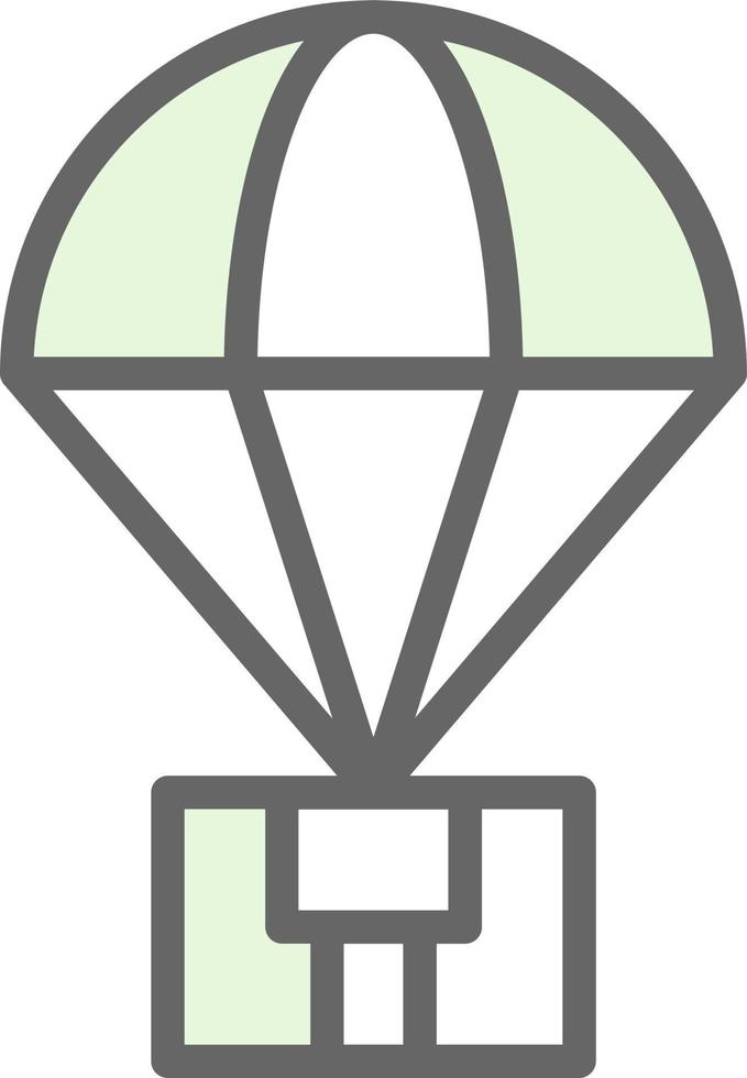 Parachute Vector Icon Design