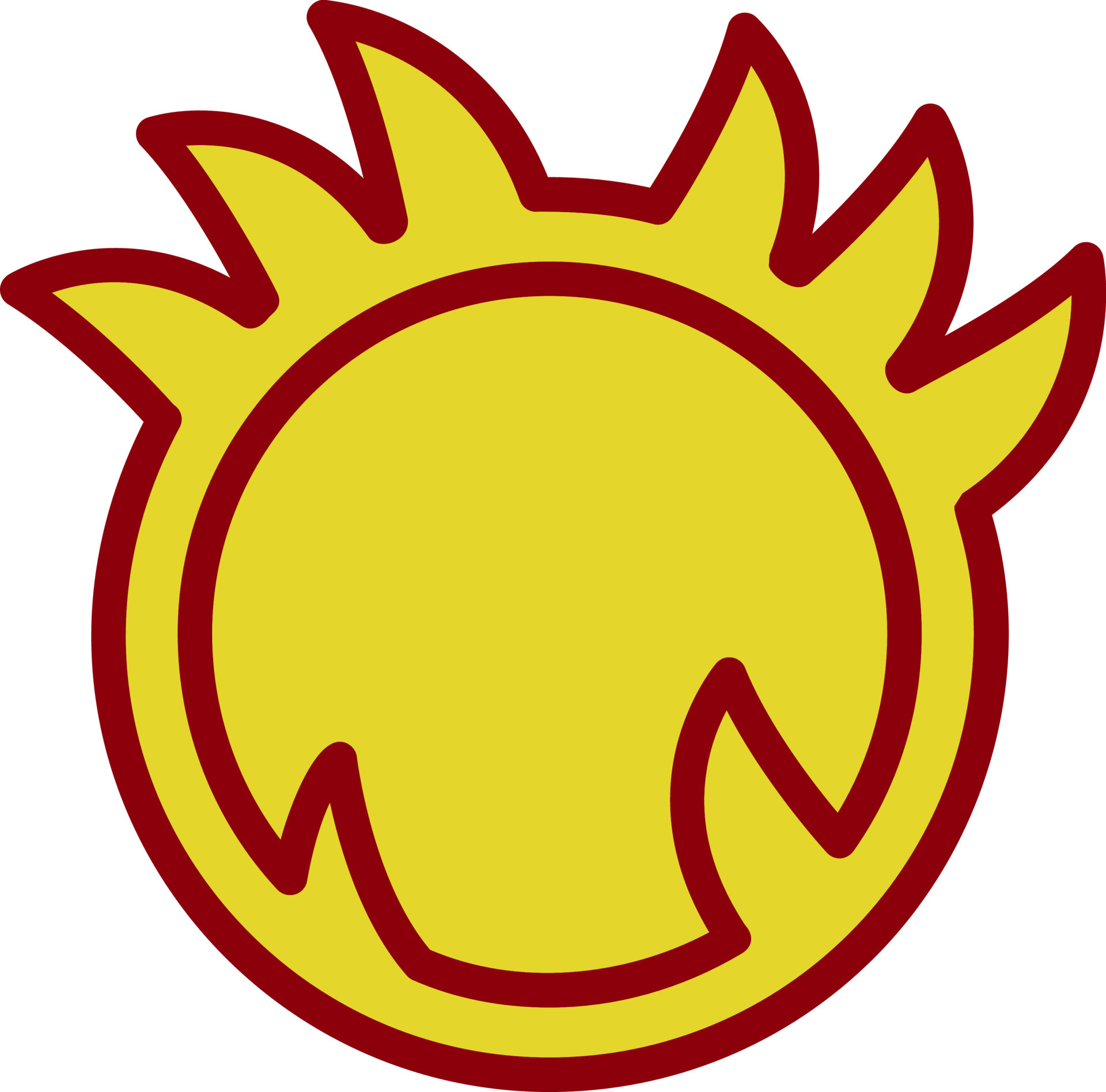 Ring Of Fire Vector Icon Design 16919477 Vector Art at Vecteezy